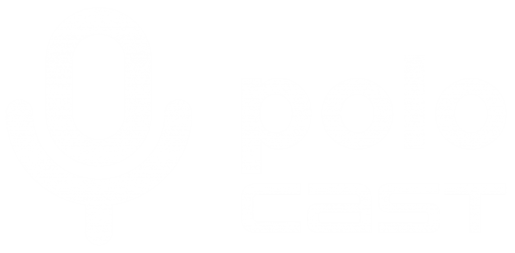Logo PoloCast branco