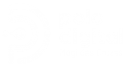 Logo do Polo Digital de Mogi das Cruzes em branco